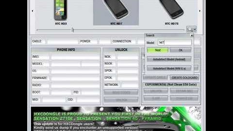 HXCPro Tool Prototype testing on HD7 (Gold Card Creation)