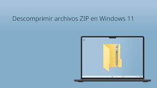 Descomprimir archivos zip en Windows 11