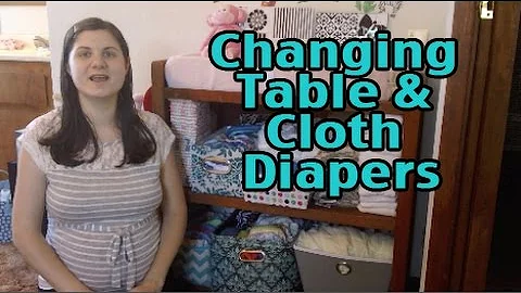 Diaper Changing Table Organization & Cloth Diaper Stash