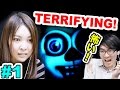 Five Nights At Freddy's - Sister Location｜First REACTION to HORROR GAMES