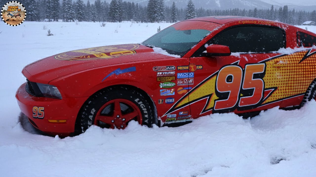 Lightning McQueen Epic Snow Jump Challenge!