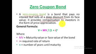 Types of Bonds and Bond Valuations | Zero and Non-Zero Coupon Bond Valuations | Perpetual Bonds