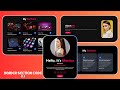 Create Fully Responsive Portfolio Website using HTML CSS and JavaScript | Header Section Code