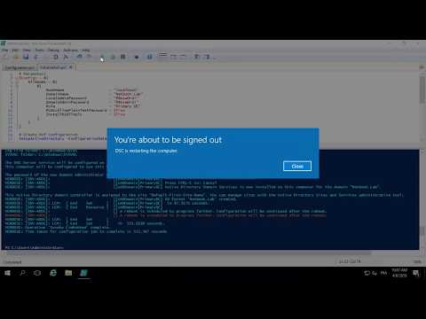 Install Lab Active directory with  Powershell DSC