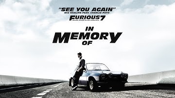 Wiz Khalifa - See You Again (feat. Charlie Puth) (from the motion picture "Furious 7") (4K)