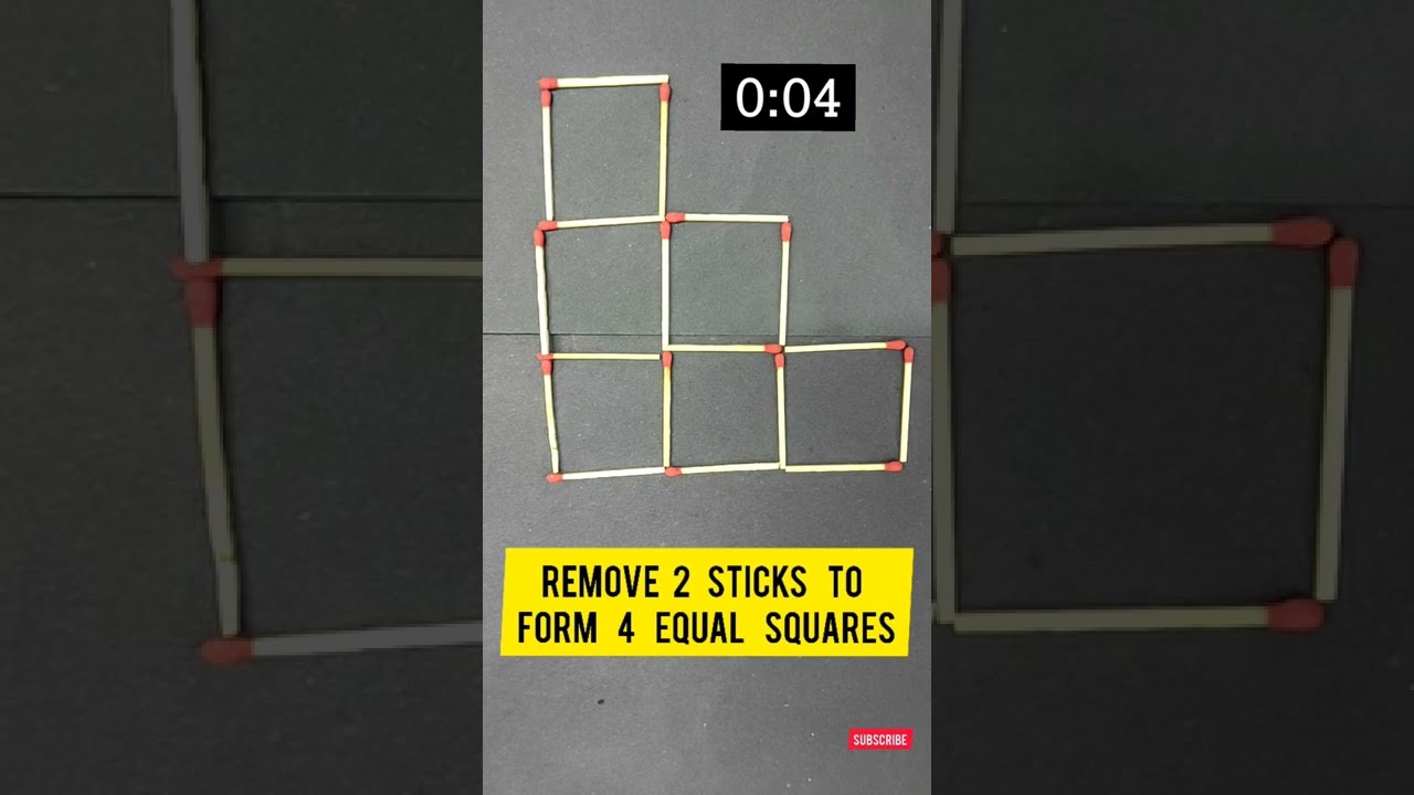 Can You Solve This Match Stick Puzzle Shorts Tutorsd