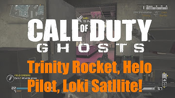Call Of Duty Ghosts: Trinity Rocket, Helo Pilot, Loki Satellite! (Killstreaks Guide)