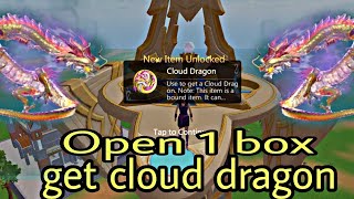 Open 1 box get cloud dragon - Utopia origin