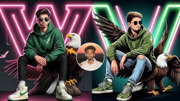 Viral Bing Ai 3d Avatar Photo Editing | Viral Neon Text Wings Photo Editing With Your Face| Bing Ai