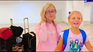 Улетаем из Америки! Дети впервые летят на самолете! Путешествие из США в Мексику Барсело Майя