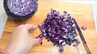 Easy Purple Cabbage Salad Recipe || Healthy & Crunchy Purple Cabbage Salad ?