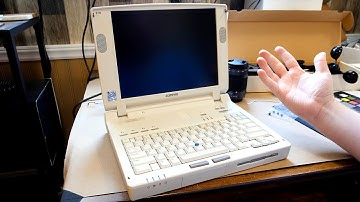 Testing a Compaq Armada 7710MT from 1997