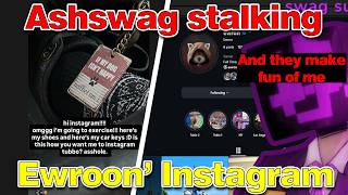 Ashswag Stalks Ewroon Instagram After Don & Tubbo Made Fun Of HIS! QSMP 2
