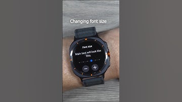 Change font size on your Samsung Galaxy Watch Ultra #shorts