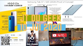#ZapActuHighTech 10.7 #IqooZ1x #HonorGamingNotebook #SamsungGalaxyTabS7Plus #TheOldGuard