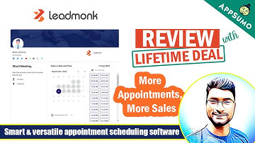 Leadmonk Review: Appsumo Lifetime Deal & Demo Tutorial | Mobile-first Scheduling Platform