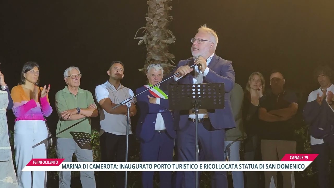 Marina di Camerota: inaugurato porto turistico e ricollocata la statua di San Domenico