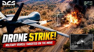 Target on the Move! Drone Strike Hits a Military Vehicle | DCS World screenshot 3
