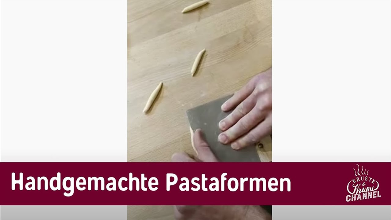 Handgemachte Pastaformen | Kruste&Krume Livestream-Aufzeichnung
