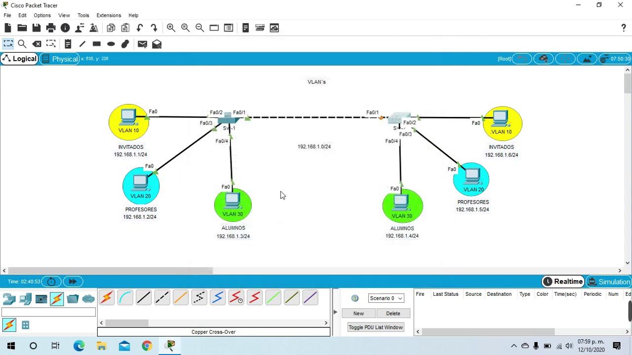 Crear VLAN's en switch CISCO | Packet Tracer - YouTube