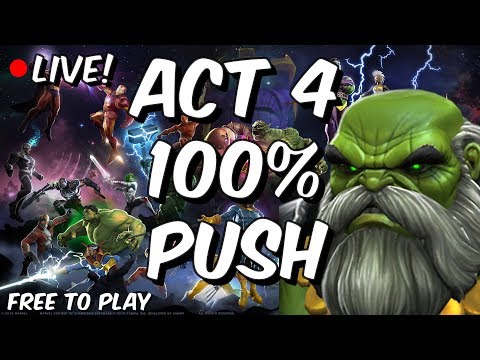 Act 4 100% Push (64% onward) - Free To Play Adventures - Marvel Contest Of Champions - Act 4 100% Push (64% onward) - Free To Play Adventures - Marvel Contest Of Champions