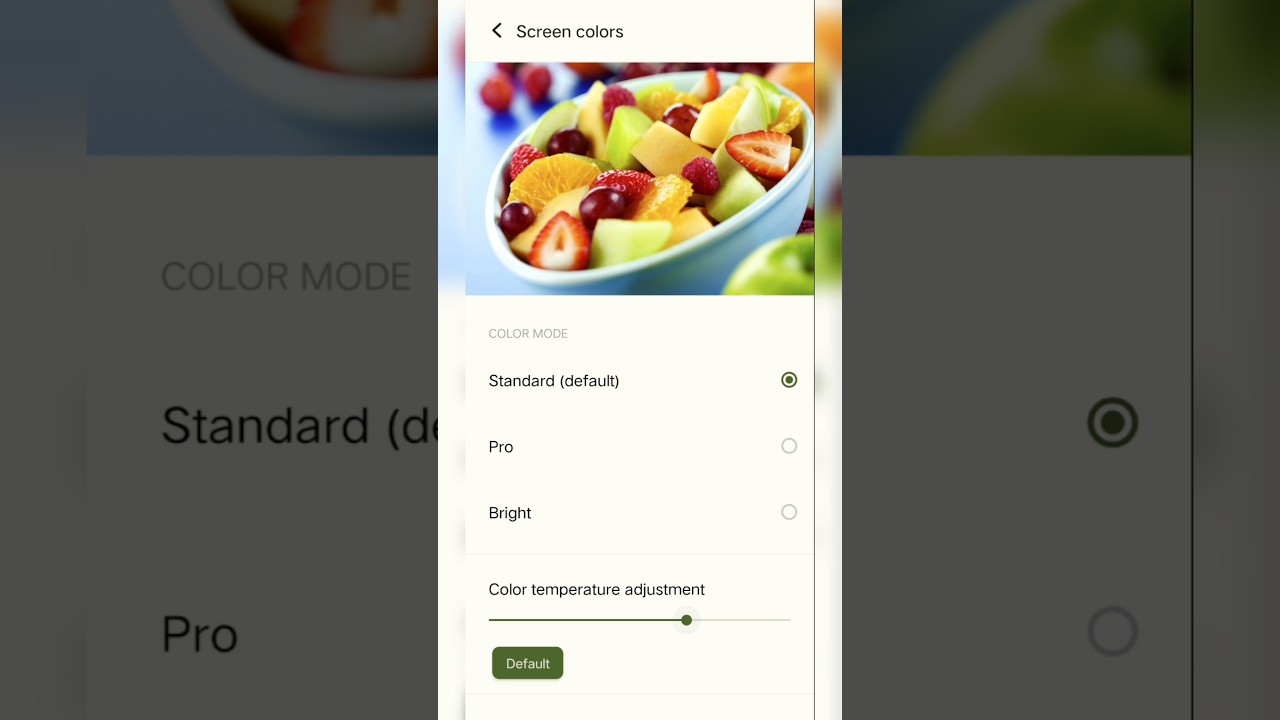 How to change screen colors on vivo phones