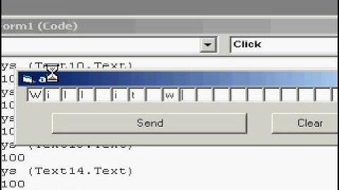 visual basic 6 sendkeys
