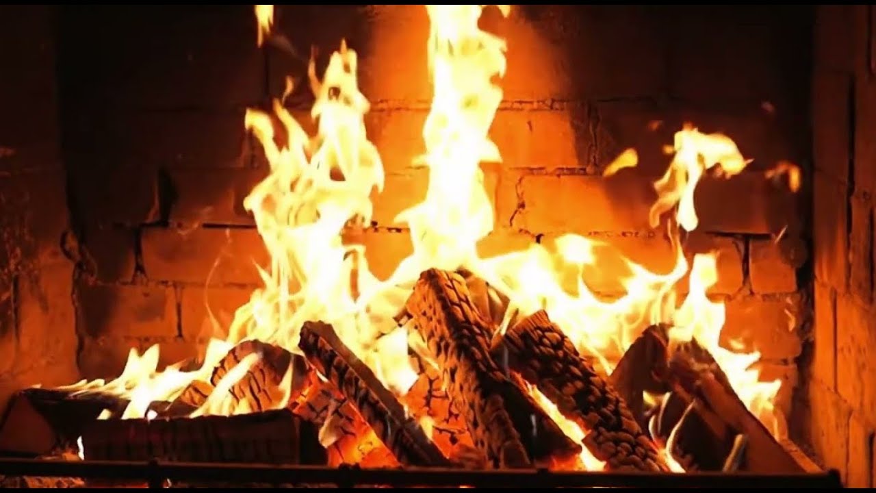 🔥 Acogedora Chimenea (24/7) Chimenea con sonidos de fuego crepitante. Chimenea ardiendo