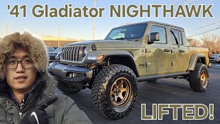 SOLD --- AEV Lift, Fuel Wheels, and 35" Tires! 2025 Gladiator Nighthawk in New '41 Color👀