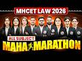 MH CET Law 2026 | Maha Marathon | All Subjects | MH CET Law 2026 Exam Preparation