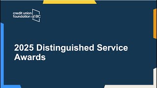 2025 Distinguished Service Awards and CUFBC AGM