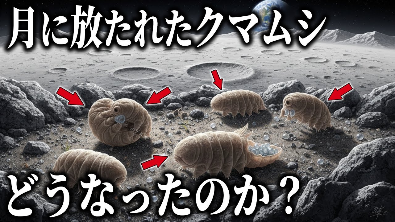 月面で「クマムシ」が繁殖している！？2019年に月に墜落した着陸機に搭載されていたクマムシたちはどうなったのか？