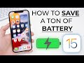 How To Save A Ton of Battery Life in iOS 15!