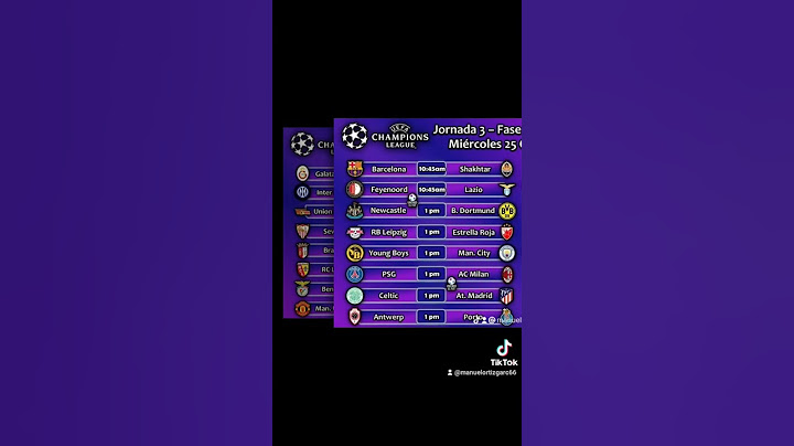 fechas y horarios y trasmisiones de la UEFA Champions league
