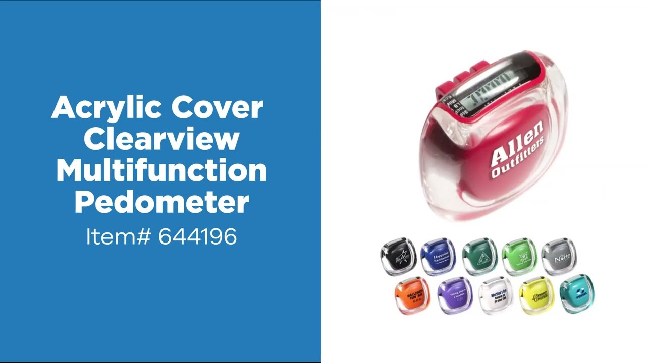 Promo Product Review: Acrylic Cover Clearview Multifunction Pedometer| AnyPromo 644196