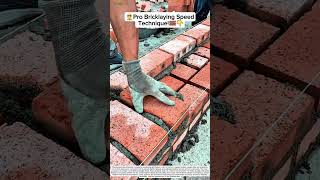 Pro Bricklaying Speed Technique!🧱👷