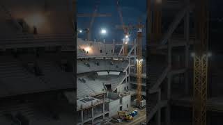 Manchester United Football stadium construction time lapse