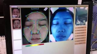 AYJ -J009 magic mirror 3D skin analyzer operation viedo