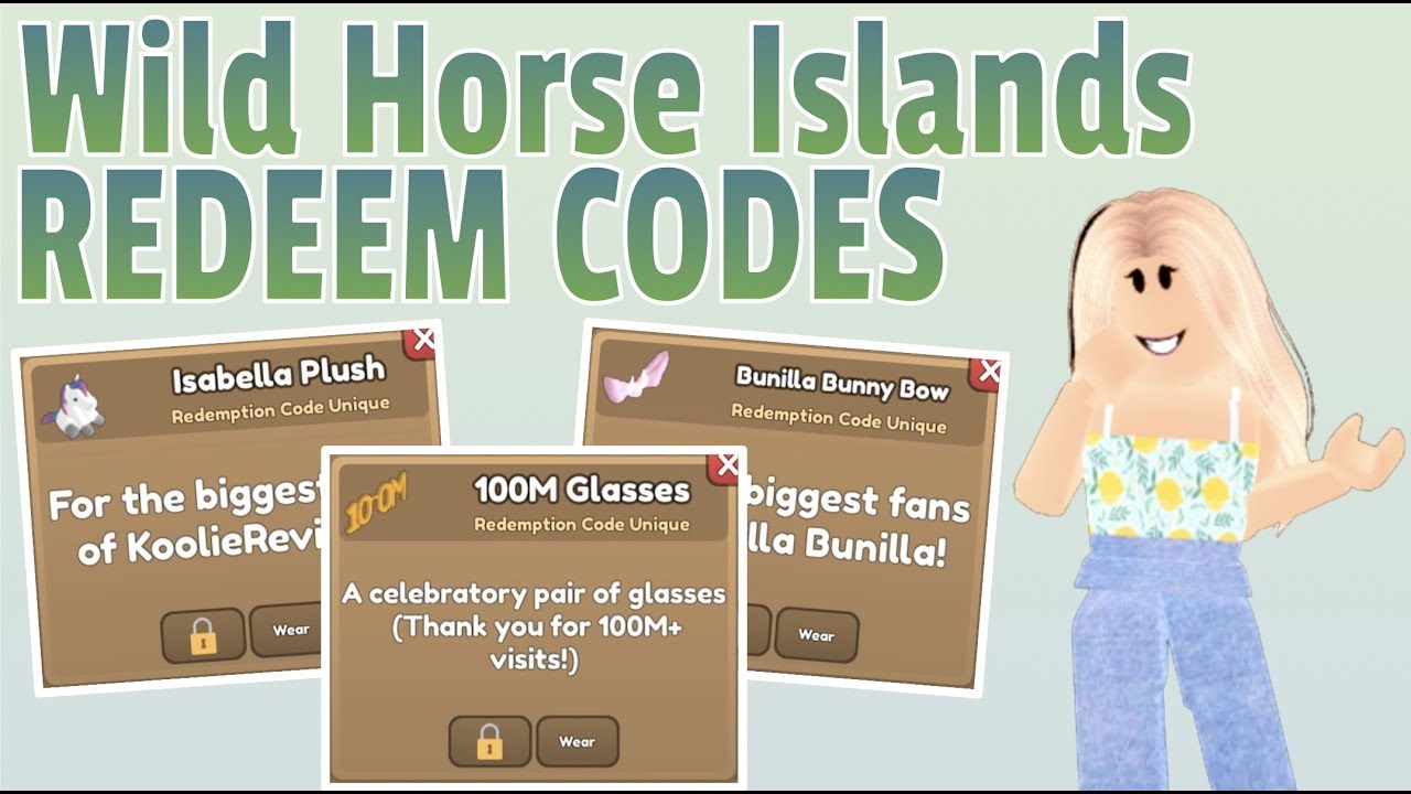 ALL *CODES* in WILD HORSE ISLANDS (November 2022) Wild Horse Islands