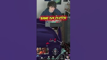 Bang Shocked Everyone With a 1v4 Clutch #valorant