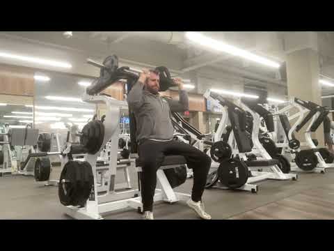 Techno gym plate loaded shoulder press machine narrow grip