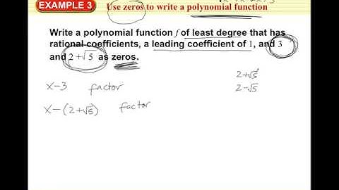 Alg 2 Section 5-7 Finding Zeros