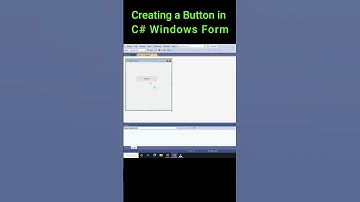 C# Button Demo | Creating Button in Windows Form | Visual Studio #shorts
