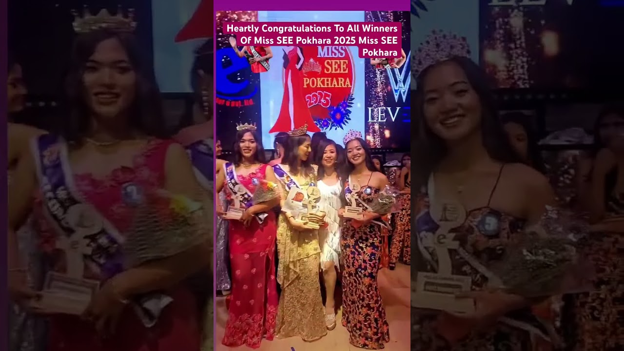 Miss SEE Pokhara 2025 Miss SEE Pokhara via Teen Glam World “Prinsu Gurung” representative of