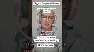 Biggest Beginner MistakeThe biggest mistake beginner online teachers  make 👇