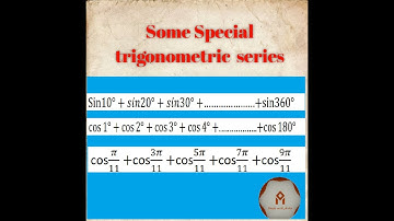 Summation of Trigonometric  series| sine and cosine series