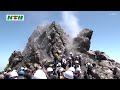 「火山活動は静穏」　雲仙・普賢岳の大火砕流35年を前に火山の専門家などが溶岩ドームの現状を確認