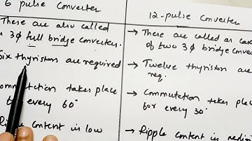 Difference between 6pulse converter and 12- pulse converter #6pulseconverter #12pulseconverter #hvdc