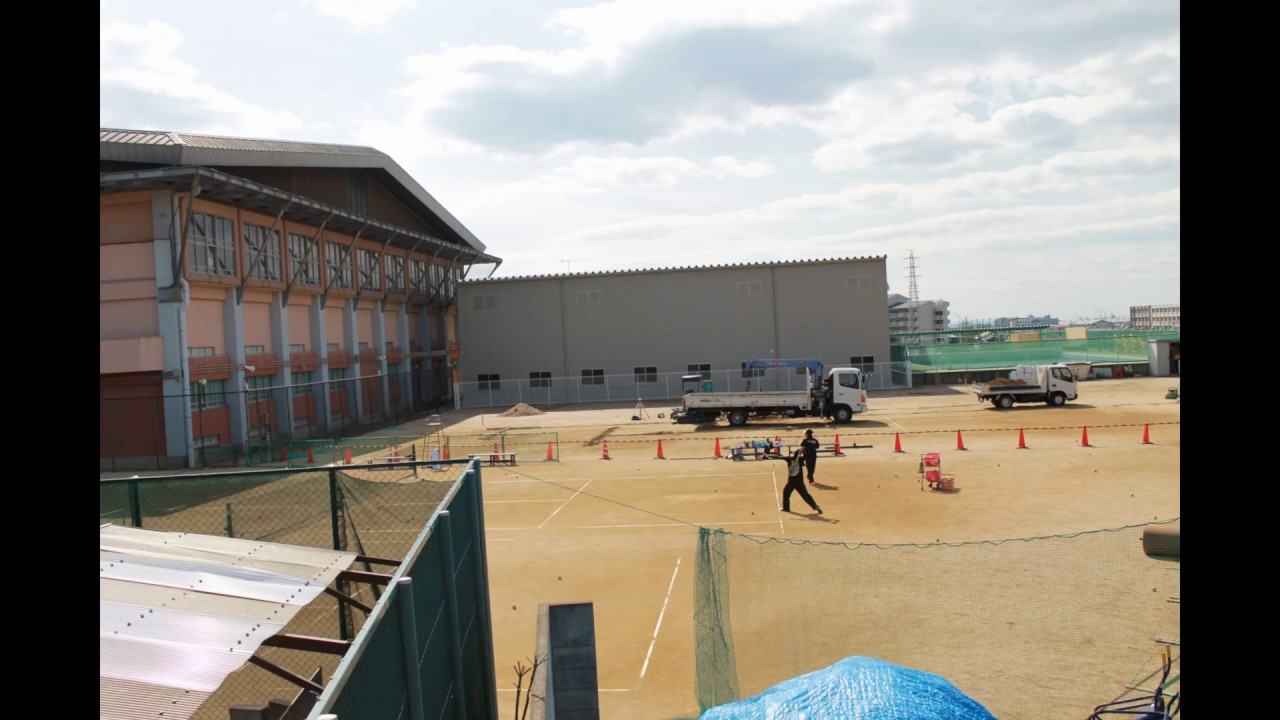 第2屋内運動場が整備されました - 明石市立明石商業高等学校