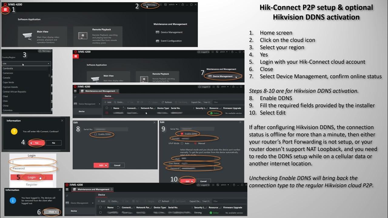 Hikvision iVMS4200 for Windows basic setup and tutorial YouTube